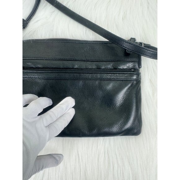 Women's Margot Black Crossbody Leather Bag Handbag Purse Size Small - Picture 9 of 10